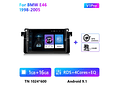 RD081 Android bmw e46 m3 318/320/325/330/335 1998-2005 1GB a 8GB RAM e 16GB a 128GB ROM com ou sem Carplay
