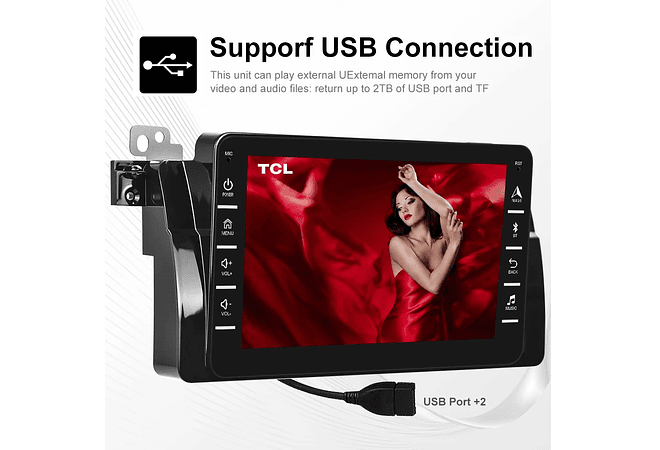 RD081 Android bmw e46 m3 318/320/325/330/335 1998-2005 1GB a 8GB RAM e 16GB a 128GB ROM com ou sem Carplay