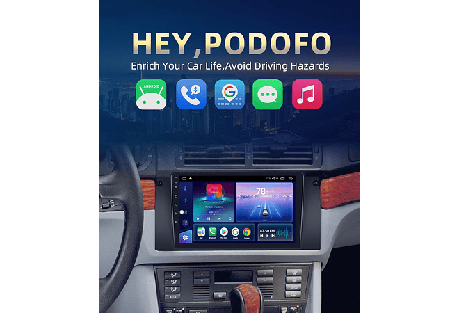 RD082 Android bmw e39 1999-2005 1GB a 8GB RAM e 16GB a 128GB ROM com ou sem Carplay