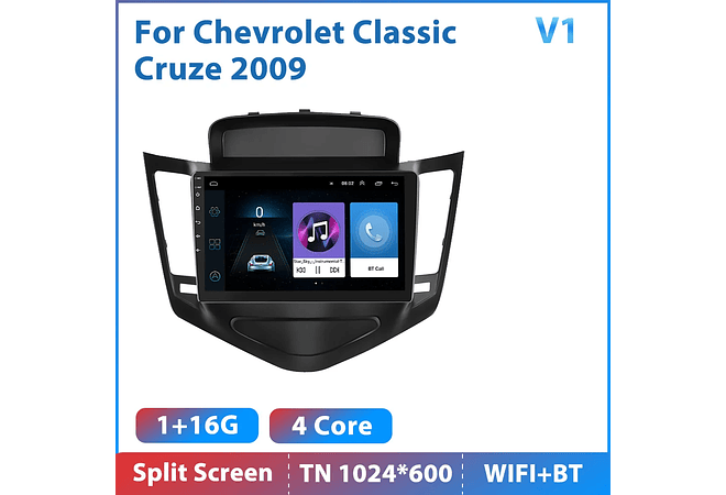 RD085 Android chevrolet cruze j300 2008-2012 1GB a 8GB RAM e 16GB a 128GB ROM com ou sem Carplay