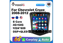 RD085 Android chevrolet cruze j300 2008-2012 1GB a 8GB RAM e 16GB a 128GB ROM com ou sem Carplay