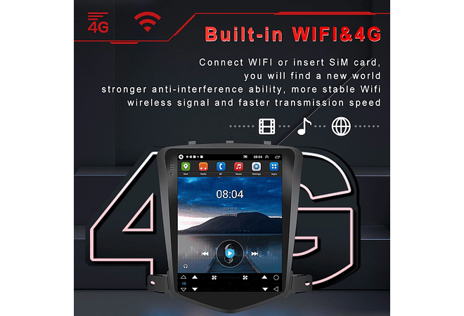 RD085 Android chevrolet cruze j300 2008-2012 1GB a 8GB RAM e 16GB a 128GB ROM com ou sem Carplay