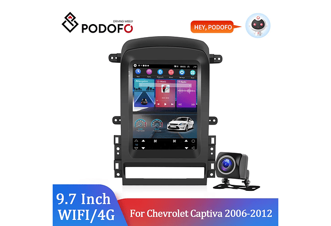 RD087 Android chevrolet captiva 2006-2012 1GB a 8GB RAM e 16GB a 128GB ROM com ou sem Carplay