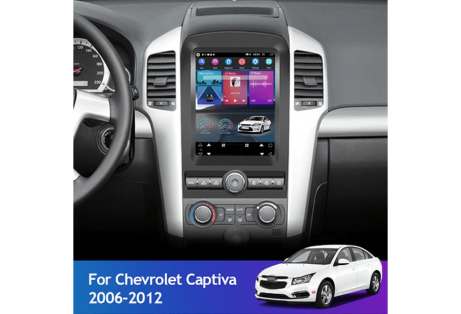 RD087 Android chevrolet captiva 2006-2012 1GB a 8GB RAM e 16GB a 128GB ROM com ou sem Carplay