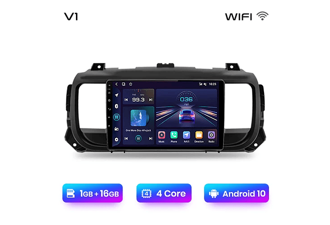 RD089 Android citroen jumpy 3 spacetourer 2018-2020 1GB a 8GB RAM e 16GB a 128GB ROM com ou sem Carplay