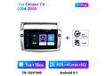 RD090 Android citroen C4 c-triomphe c-quatre 2004-2009 1GB a 8GB RAM e 16GB a 128GB ROM com ou sem Carplay