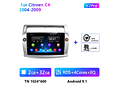 RD090 Android citroen C4 c-triomphe c-quatre 2004-2009 1GB a 8GB RAM e 16GB a 128GB ROM com ou sem Carplay