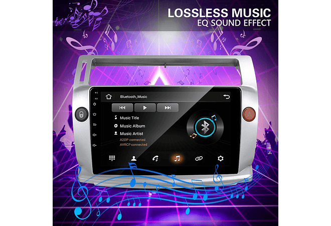 RD090 Android citroen C4 c-triomphe c-quatre 2004-2009 1GB a 8GB RAM e 16GB a 128GB ROM com ou sem Carplay