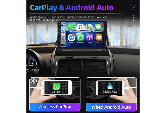 RD091 Android dodge journey 2009-2012 1GB a 8GB RAM e 16GB a 128GB ROM com ou sem Carplay