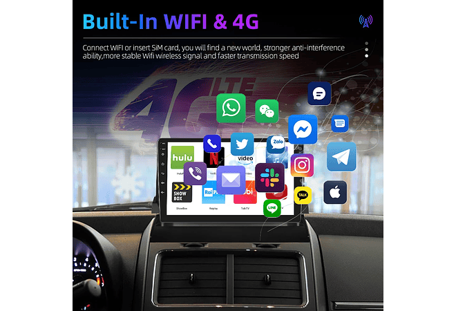 RD091 Android dodge journey 2009-2012 1GB a 8GB RAM e 16GB a 128GB ROM com ou sem Carplay