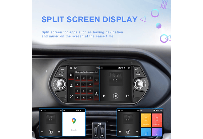 RD094 Android fiat tipo egea 2015-2017 1GB a 8GB RAM e 16GB a 128GB ROM com ou sem Carplay