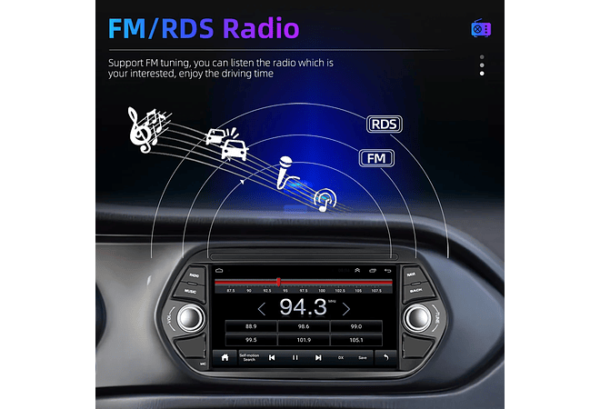 RD094 Android fiat tipo egea 2015-2017 1GB a 8GB RAM e 16GB a 128GB ROM com ou sem Carplay