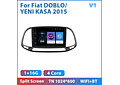 RD095 Android fiat doblo yeni kasa 2015 1GB a 8GB RAM e 16GB a 128GB ROM com ou sem Carplay