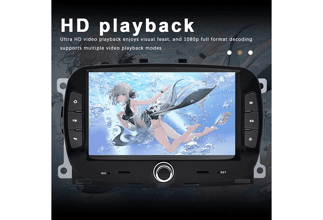 RD096 Android fiat 500 2018-2019 1GB a 8GB RAM e 16GB a 128GB ROM com ou sem Carplay8-2019 1GB a 8GB RAM e 16GB a 128GB ROM com ou sem Carplay