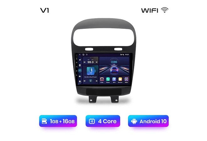 RD097 Android Fiat freemont 2012-2020 1GB a 8GB RAM e 16GB a 128GB ROM com ou sem Carplay