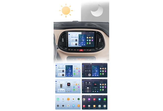 RD095 Android fiat doblo yeni kasa 2015 1GB a 8GB RAM e 16GB a 128GB ROM com ou sem Carplay