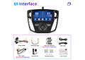 RD099 Android ford focus 2012-2018 1GB a 8GB RAM e 16GB a 128GB ROM com ou sem Carplay