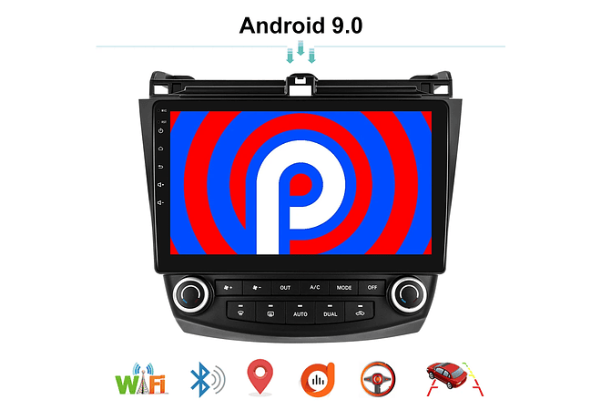 RD106 Android honda accord 7 2003-2007 1GB a 8GB RAM e 16GB a 128GB ROM com ou sem Carplay