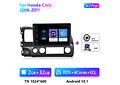 RD109 Android honda civic 2006-2011 1GB a 8GB RAM e 16GB a 128GB ROM com ou sem Carplay