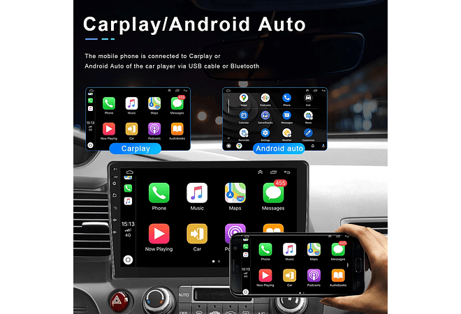 RD109 Android honda civic 2006-2011 1GB a 8GB RAM e 16GB a 128GB ROM com ou sem Carplay