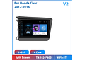 RD110 Android honda civic 2012-2015 1GB a 8GB RAM e 16GB a 128GB ROM com ou sem Carplay