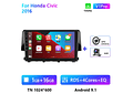RD111 Android honda civic 2016 1GB a 8GB RAM e 16GB a 128GB ROM com ou sem Carplay