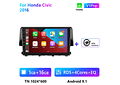 RD111 Android honda civic 2016 1GB a 8GB RAM e 16GB a 128GB ROM com ou sem Carplay
