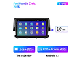 RD111 Android honda civic 2016 1GB a 8GB RAM e 16GB a 128GB ROM com ou sem Carplay