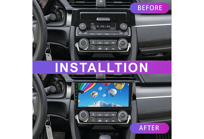 RD111 Android honda civic 2016 1GB a 8GB RAM e 16GB a 128GB ROM com ou sem Carplay