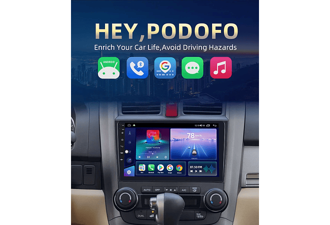 RD112 Android honda crv CR-V 2007-2011 1GB a 8GB RAM e 16GB a 128GB ROM com ou sem Carplay