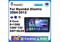 RD114 Android hyundai elantra 2004-2012 1GB a 8GB RAM e 16GB a 128GB ROM com ou sem Carplay