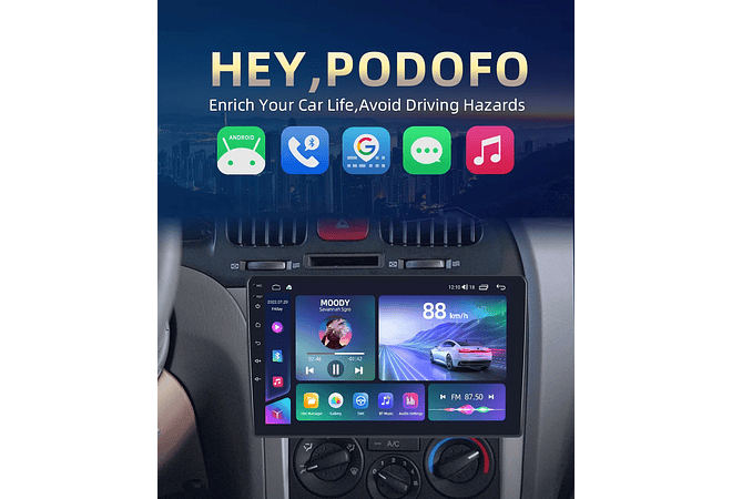 RD114 Android hyundai elantra 2004-2012 1GB a 8GB RAM e 16GB a 128GB ROM com ou sem Carplay