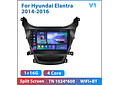 RD117 Android hyundai elantra 2014-2016 1GB a 8GB RAM e 16GB a 128GB ROM com ou sem Carplay