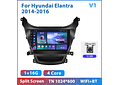 RD117 Android hyundai elantra 2014-2016 1GB a 8GB RAM e 16GB a 128GB ROM com ou sem Carplay