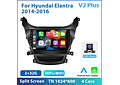 RD117 Android hyundai elantra 2014-2016 1GB a 8GB RAM e 16GB a 128GB ROM com ou sem Carplay