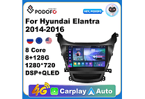 RD117 Android hyundai elantra 2014-2016 1GB a 8GB RAM e 16GB a 128GB ROM com ou sem Carplay