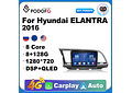 RD118 Android hyundai elantra 2016 1GB a 8GB RAM e 16GB a 128GB ROM com ou sem Carplay