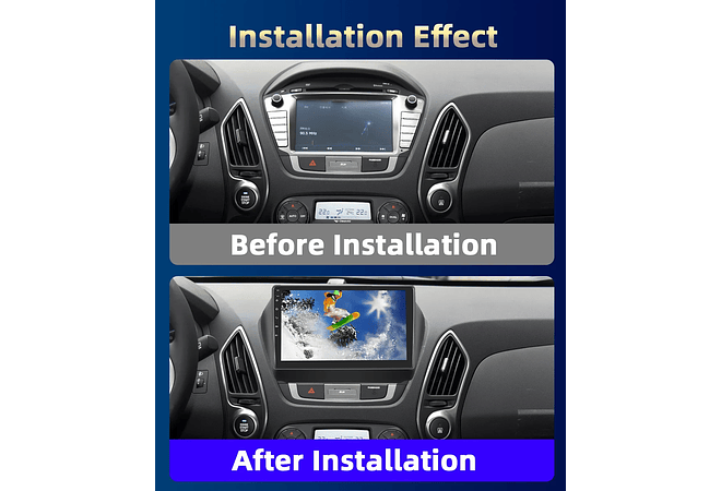 RD120 Android hyundai ix35 2010-2015 1GB a 8GB RAM e 16GB a 128GB ROM com ou sem Carplay