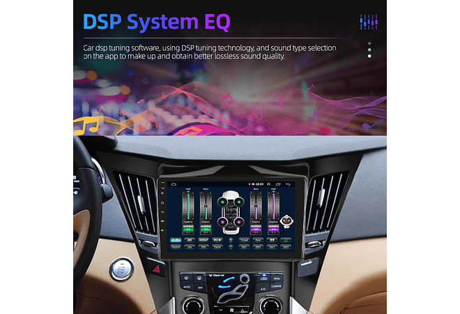 RD124 Android hyundai sonata 2010-2015 1GB a 8GB RAM e 16GB a 128GB ROM com ou sem Carplay