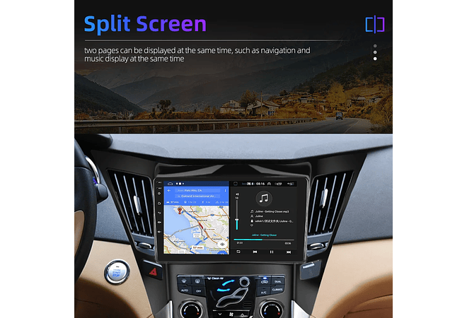 RD124 Android hyundai sonata 2010-2015 1GB a 8GB RAM e 16GB a 128GB ROM com ou sem Carplay