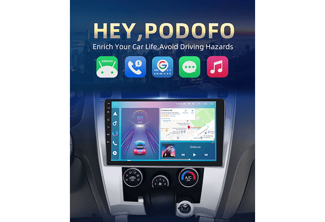 RD125 Android hyundai tucson 2006-2013 1GB a 8GB RAM e 16GB a 128GB ROM com ou sem Carplay