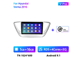 RD126 Android hyundai verna 2016 1GB a 8GB RAM e 16GB a 128GB ROM com ou sem Carplay