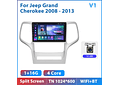 RD128 Android jeep grand cherokee 2008-2013 1GB a 8GB RAM e 16GB a 128GB ROM com ou sem Carplay