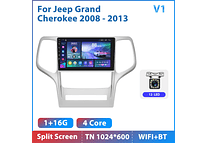 RD128 Android jeep grand cherokee 2008-2013 1GB a 8GB RAM e 16GB a 128GB ROM com ou sem Carplay