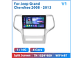 RD128 Android jeep grand cherokee 2008-2013 1GB a 8GB RAM e 16GB a 128GB ROM com ou sem Carplay