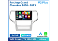 RD128 Android jeep grand cherokee 2008-2013 1GB a 8GB RAM e 16GB a 128GB ROM com ou sem Carplay