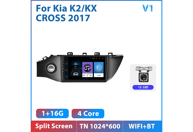 RD131 Android kia k2/kx cruz 2017 1GB a 8GB RAM e 16GB a 128GB ROM com ou sem Carplay