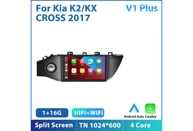 RD131 Android kia k2/kx cruz 2017 1GB a 8GB RAM e 16GB a 128GB ROM com ou sem Carplay