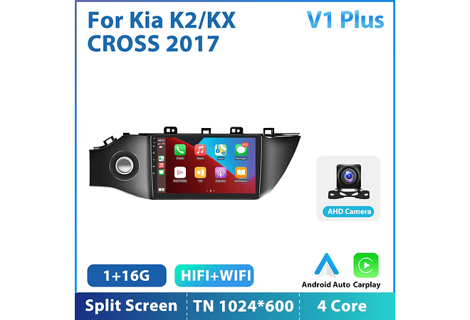 RD131 Android kia k2/kx cruz 2017 1GB a 8GB RAM e 16GB a 128GB ROM com ou sem Carplay