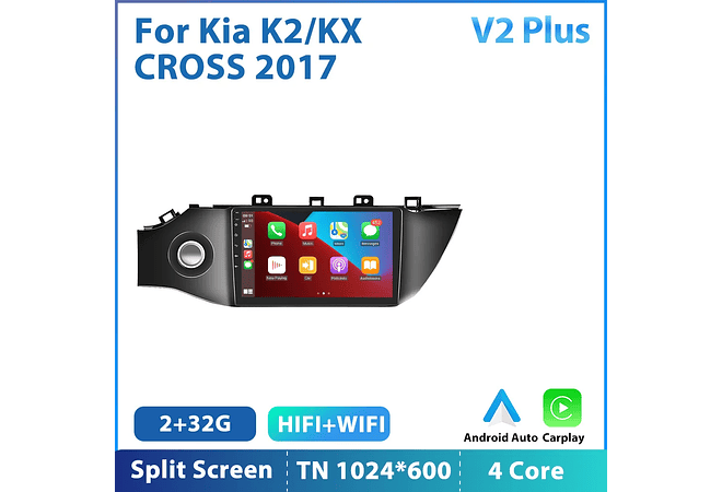 RD131 Android kia k2/kx cruz 2017 1GB a 8GB RAM e 16GB a 128GB ROM com ou sem Carplay